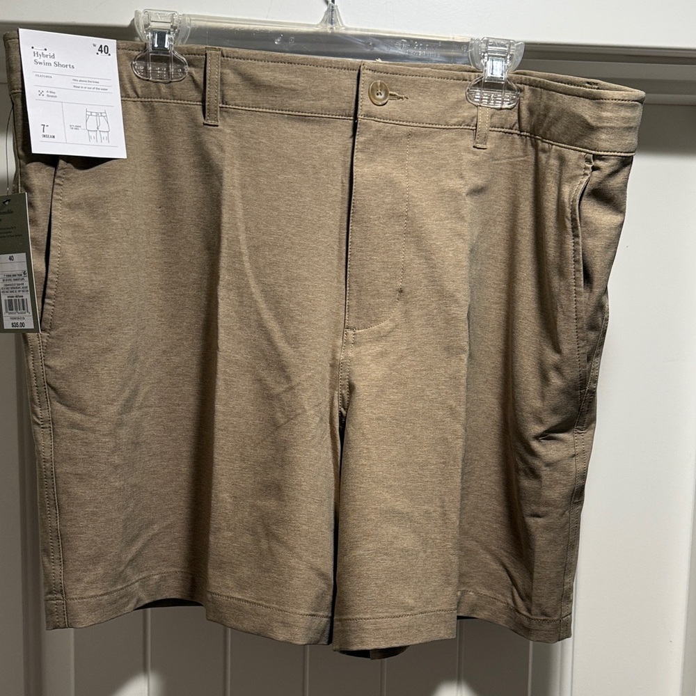 Goodfellow & Co Men's Flat Front Tan Shorts
